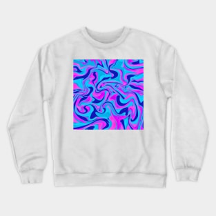 Blue and pink marble design Crewneck Sweatshirt